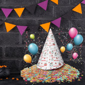 キュートパステル幽霊テーマカスタム誕生日 パーティーハット