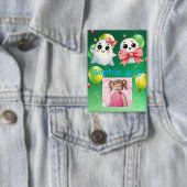 キュートパステル幽霊子供の誕生日パーティーボタン 缶バッジ (インサイチュ)