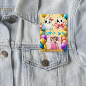 キュートパステル幽霊子供の誕生日パーティーボタン 缶バッジ (インサイチュ)