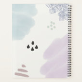 キュートパステル抽象芸術 プランナー手帳 (裏面)