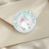 キュートパステル格言ファミリーネーム差出人住所スクアール スクエアシール