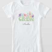 キュートパステル狩りクルーイースターエッグ狩り Tシャツ