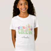 キュートパステル狩りクルーイースターエッグ狩り Tシャツ