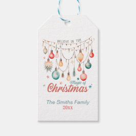キュートパステル魔法のクリスマス ギフトタグ