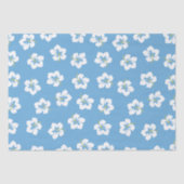 キュートパターシンプルンフローラブルーシック 薄葉紙 (正面)