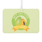 キュートパパヤザ最高のフルーツパンおもしろいパパ カーエアーフレッシュナー (裏面)