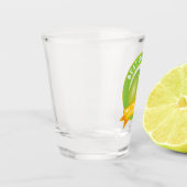 キュートパパヤザ最高のフルーツパンおもしろいパパ ショットグラス (左)