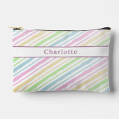 キュートパパーソナライズされたステルカラフルペンケース アクセサリーポーチ (正面)