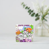 キュートパピズファームテーマパープル エンクロージャーカード (スタンド正面)