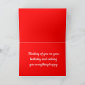 キュートパピーアイレデールテリアドッグ誕生日 カード (内部)