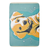 キュートパピーアートデザイン バスマット (正面縦)