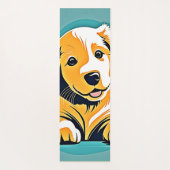 キュートパピーアートデザイン ヨガマット (裏面)