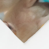 キュートパピースバースデーパーティーお祝いデザイン フリースブランケット (角)