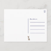 キュートパピードッグチワおもしろい誕生日はがき ポストカード (裏面)