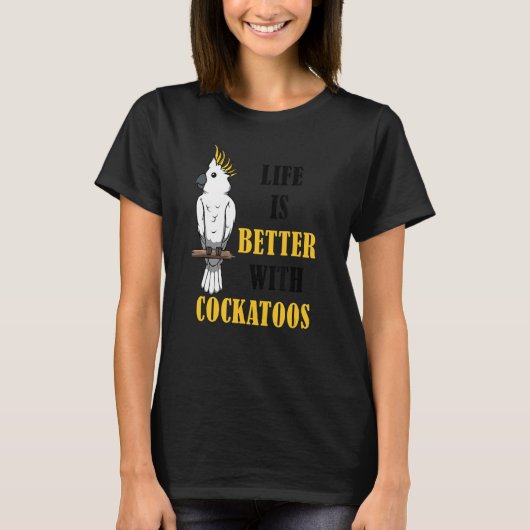 キュートパラケートコッカティエルコカトゥー Tシャツ (正面)