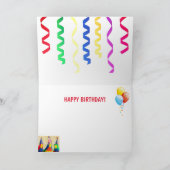 キュートパロットフェスト誕生日 カード (内部)