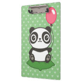 キュートパンダイラストレーション クリップボード (左)