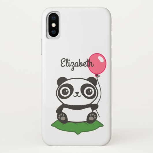 キュートパンダイラストレーション Case-Mate iPhoneケース (裏面)