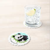 キュートパンダカスタム文字紙コースター ペーパーコースター (インサイチュ)