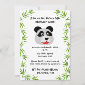 キュートパンダテーマ 招待状 (正面)