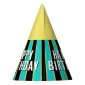 キュートパンダハッピーバースデー パーティーハット (裏面)