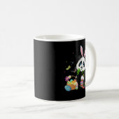 キュートパンダバニーエッグ狩りカラフルエッグハッピーEa コーヒーマグカップ (正面右)