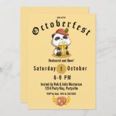 キュートパンダベアオクトーバーフェスト招待状 招待状 (正面/裏面)