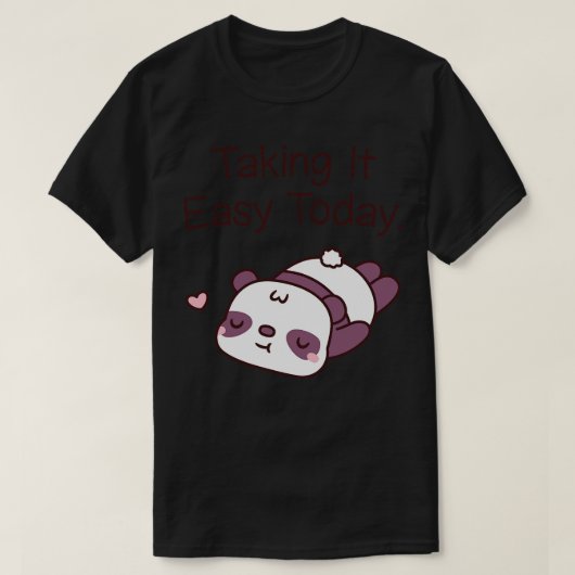 キュートパンダベアーテイクイン簡単 Tシャツ (デザイン正面)