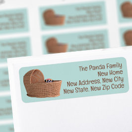 キュートパンダベアーニューホーム差出人住所ラベル ラベル