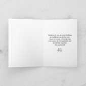 キュートパンダペアインバンブー水彩誕生日カード カード (内部)