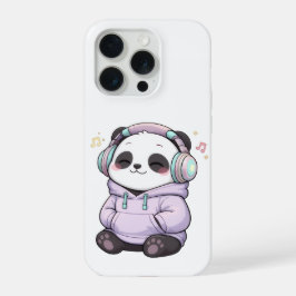 キュートパンダiPhoneケース | かわいいヘッドホン美意識 iPhone 15 Proケース