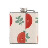 キュートパーソナライズされたかわいいパステルトマト顔 フラスク (裏面)