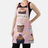 キュートパーソナライズされたなカップケーキ エプロン (インサイチュ)