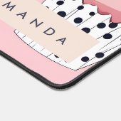 キュートパーソナライズされたなカップケーキ デスクマット (コーナー)