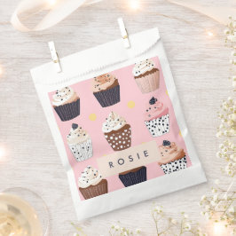 キュートパーソナライズされたなカップケーキ フェイバーバッグ