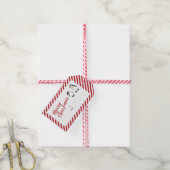 キュートパーソナライズされたなクリスマスペンギン ギフトタグ (より糸付き)