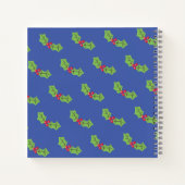 キュートパーソナライズされたなクリスマスペンギン ノートブック (裏面)