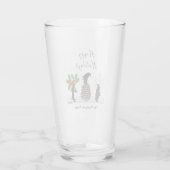 キュートパーソナライズされたなペおもしろいンギン タンブラーグラス (裏面)