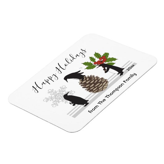 キュートパーソナライズされたなペおもしろいンギン マグネット (左側)