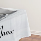 キュートパーソナライズされたなペッティングペンギンと雛 テーブルクロス (インサイチュ)