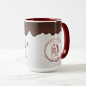 キュートパーソナライズされたな北極ホットココア マグカップ (正面右)