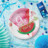 キュートパーソナライズされたな夏にメロンを作る ペーパープレート (パーティー)