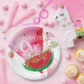 キュートパーソナライズされたな夏にメロンを作る ペーパープレート (パーティー)