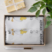 キュートパーソナライズされたイースターエッグ&シックハッピーイースター 薄葉紙 (ギフト)