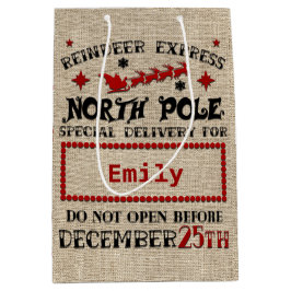 キュートパーソナライズされたオフィシャルサック抱き枕 ミディアムペーパーバッグ