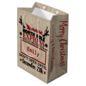 キュートパーソナライズされたオフィシャルサック抱き枕 ミディアムペーパーバッグ (裏面アングル)