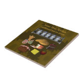 キュートパーソナライズされたキッチンデザイン タイル (側面)