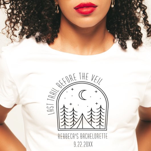 キュートパーソナライズされたキャンピングバチェロレッテ Tシャツ