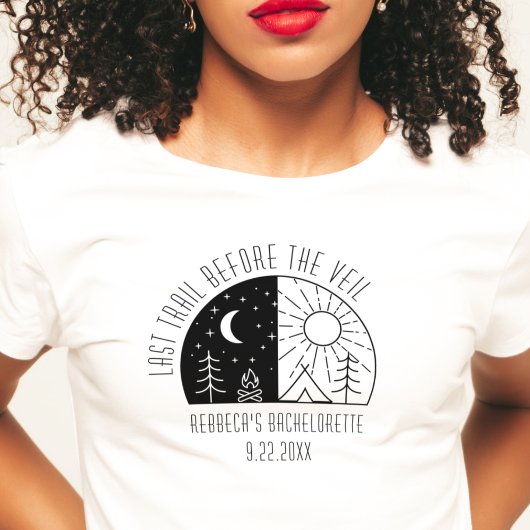 キュートパーソナライズされたキャンピングバチェロレッテ Tシャツ