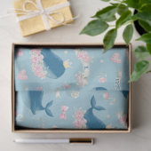 キュートパーソナライズされたクジラ 薄葉紙 (ギフト)